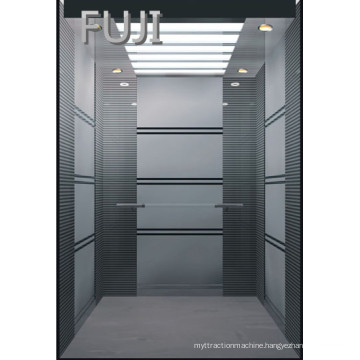 Stripe Stainless Steel Passenger Lift / Passenger Elevator